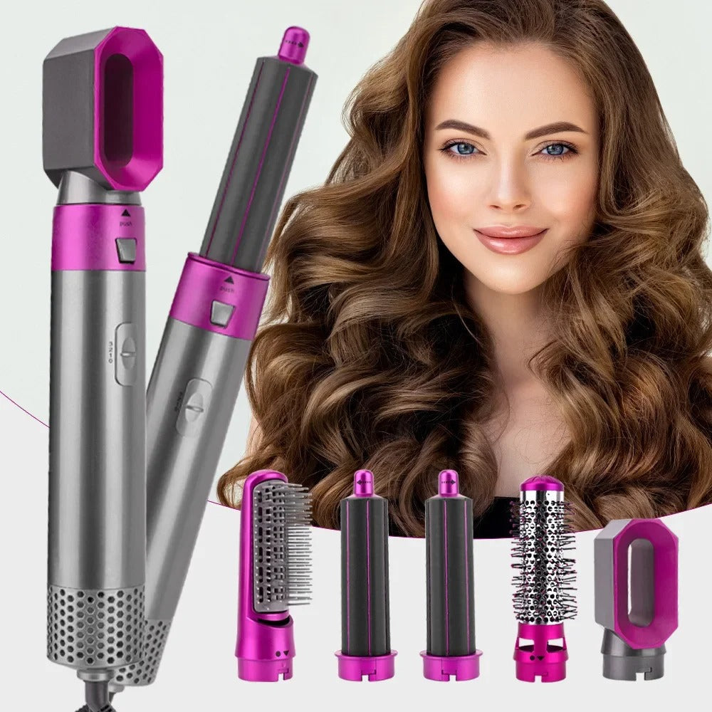 5-in-1 Hot Air Brush – Dry, Style & Volumize in One Tool