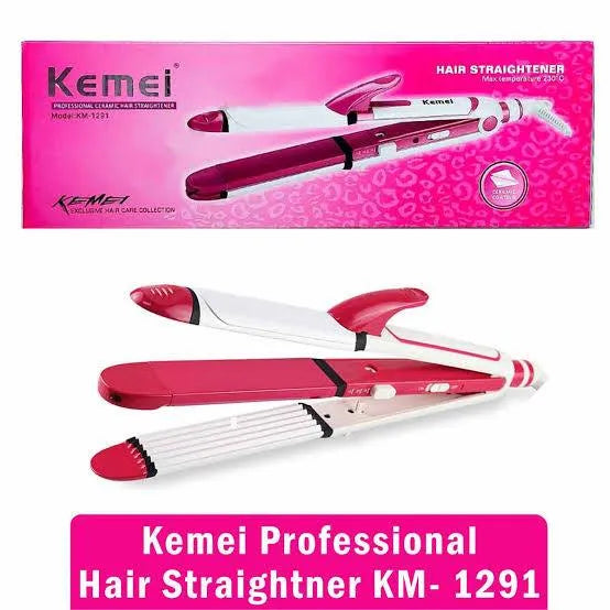 KM-1291 3 in 1 Hair Straightener
